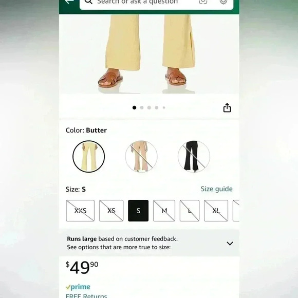 NWT Ribbed side slit flare pants - Picture 6 of 6